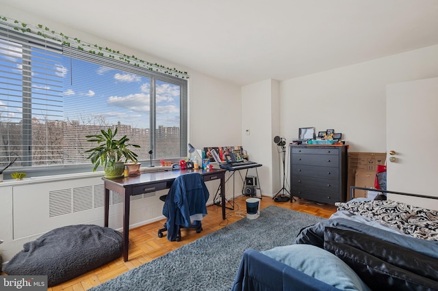 4200 Cathedral Ave NW Unit 1112, Washington, DC 20016 - bedroom with radiator heating unit