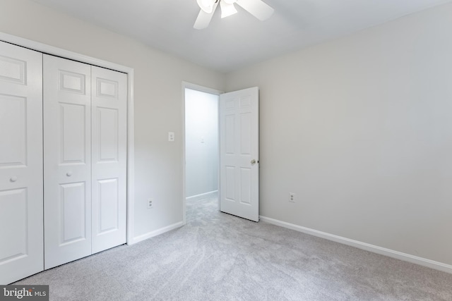 10447 Carriagepark Ct, Fairfax, VA 22032 - unfurnished bedroom featuring carpet flooring, a closet, and ceiling fan