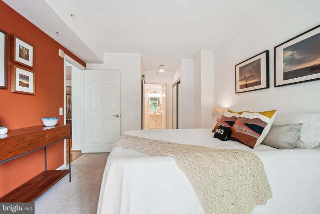 3101 N Hampton Dr Unit 314, Alexandria, VA 22302 - bedroom featuring carpet and connected bathroom