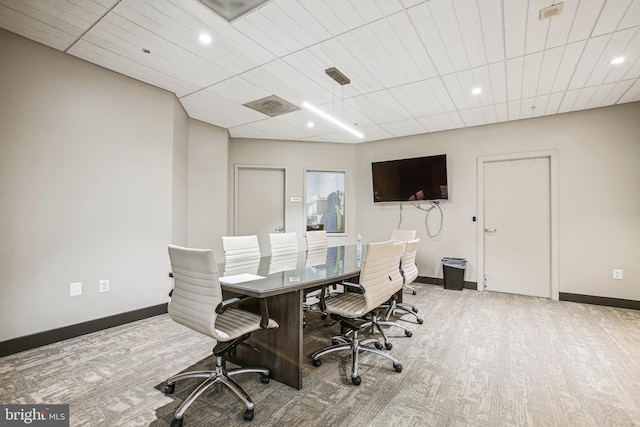 3101 N Hampton Dr Unit 314, Alexandria, VA 22302 - office area with baseboards and recessed lighting