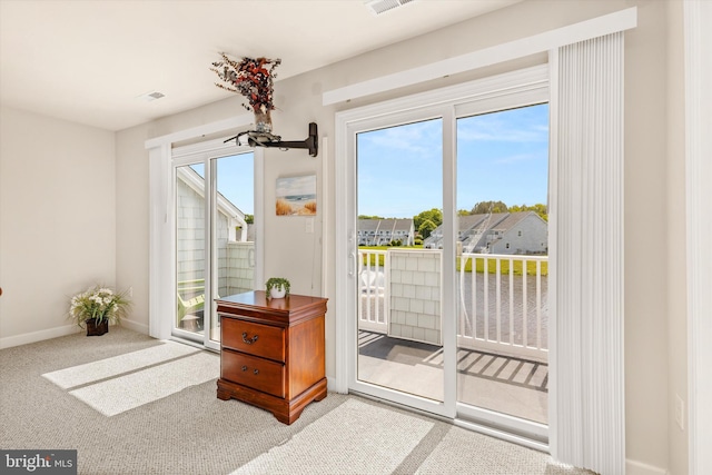 9729 Village Ln Unit 9715C, Ocean City, MD 21842 - entryway with carpet floors and baseboards