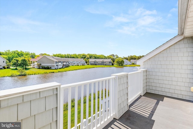 9729 Village Ln Unit 9715C, Ocean City, MD 21842 - balcony featuring a water view and a residential view