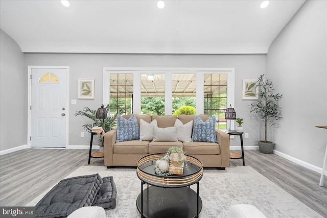 3910 The Alameda, Baltimore, MD 21218 - living area with plenty of natural light, wood finished floors, baseboards, and recessed lighting