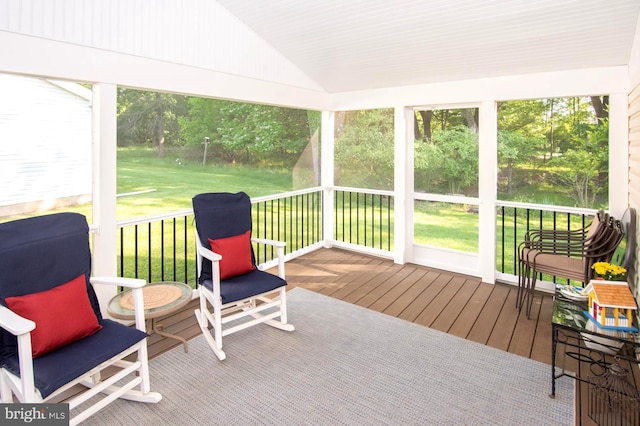 312 Farm Ln, North Wales, PA 19454 - sunroom / solarium featuring lofted ceiling