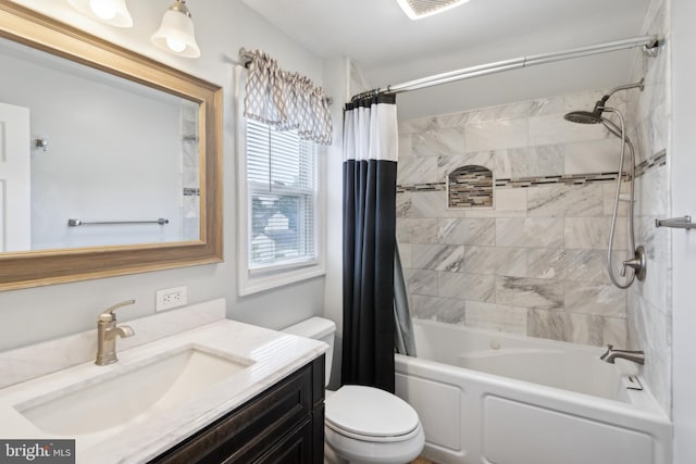 52 Marlborough Ave, Marlton, NJ 08053 - full bathroom with vanity, toilet, and shower / bath combination with curtain