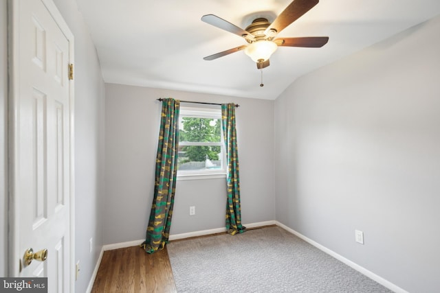 52 Marlborough Ave, Marlton, NJ 08053 - empty room featuring ceiling fan, baseboards, and wood finished floors