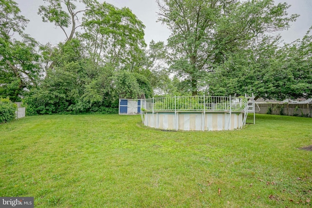 1103 Laurel Rd, Edgewater Park, NJ 08010 - view of yard with an outdoor pool