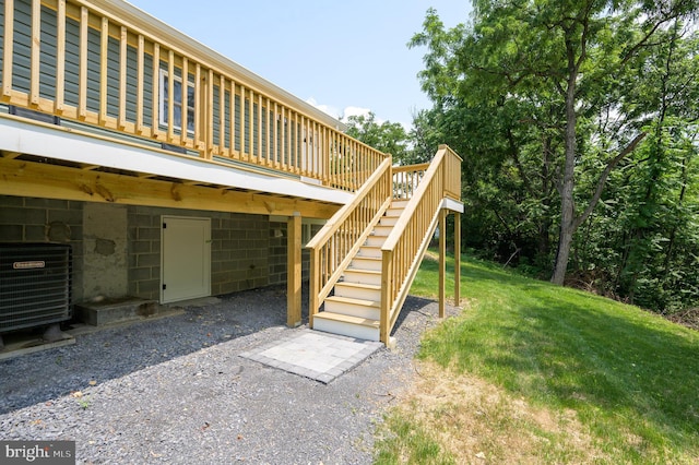 2968 Sulphur Springs Rd, Inwood, WV 25428 - exterior space with stairs and a deck
