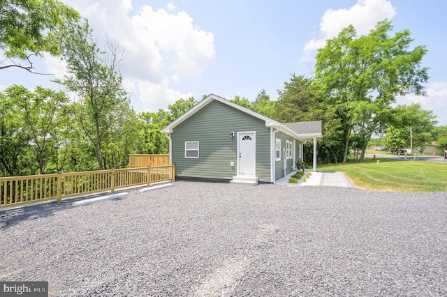 2968 Sulphur Springs Rd, Inwood, WV 25428 - view of side of home with a yard