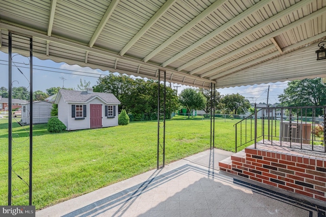 1513 Chapel Hill Dr, Baltimore, MD 21237 - view of patio with an outdoor structure