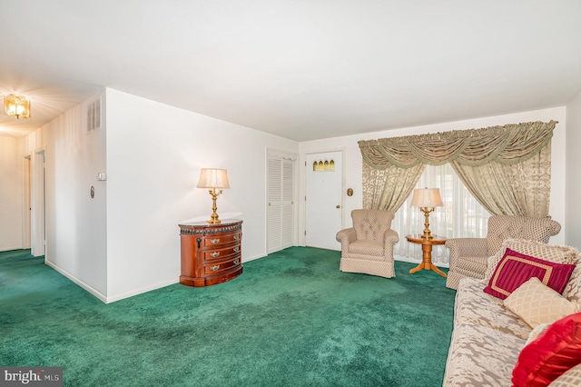 1513 Chapel Hill Dr, Baltimore, MD 21237 - carpeted living room with baseboards