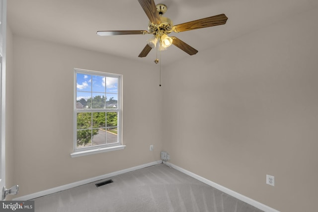 11476 Leland Pl, Waldorf, MD 20601 - carpeted spare room featuring baseboards and ceiling fan