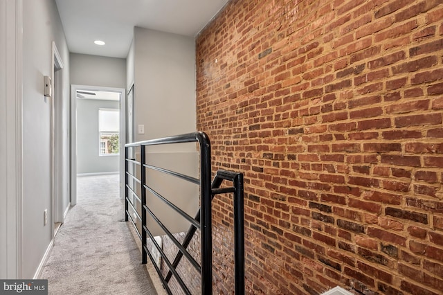 424 N Luzerne Ave N, Baltimore, MD 21224 - corridor with carpet, baseboards, and recessed lighting