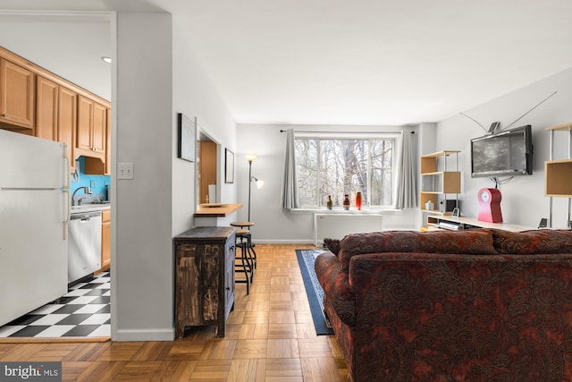 4100 W St NW Unit 314, Washington, DC 20007 - living area featuring light flooring
