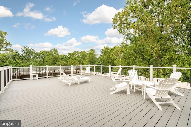 4100 W St NW Unit 314, Washington, DC 20007 - deck featuring view of wooded area