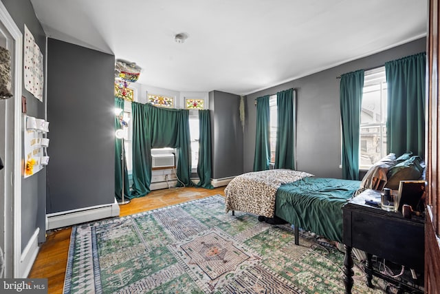 19 W Ave, Woodstown, NJ 08098 - bedroom with a baseboard radiator and wood finished floors