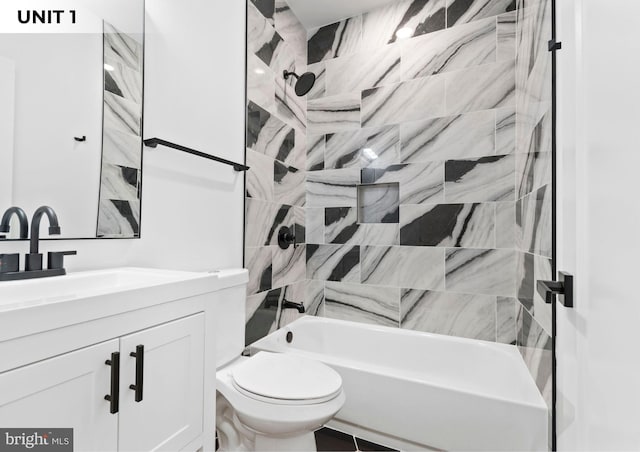 1150 S 52nd St, Philadelphia, PA 19143 - full bath with vanity, toilet, and bathtub / shower combination