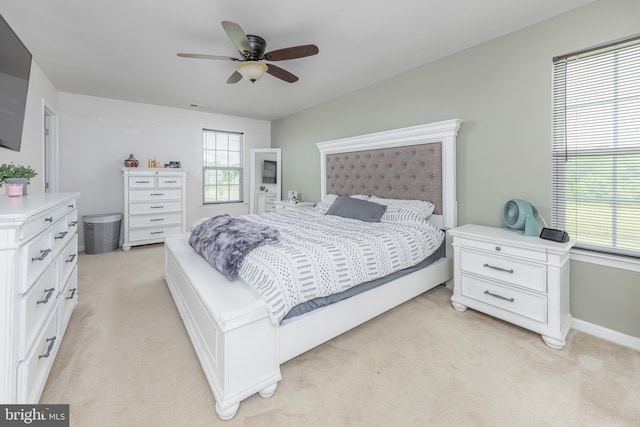 7 Schooner, Carneys Point, NJ 08069 - bedroom with light colored carpet and ceiling fan