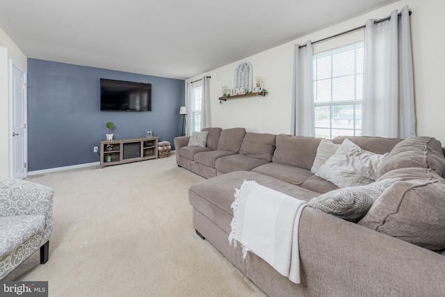 7 Schooner, Carneys Point, NJ 08069 - living room with carpet floors and baseboards
