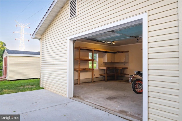 113 Wilgate Rd, Owings Mills, MD 21117 - garage with a storage shed