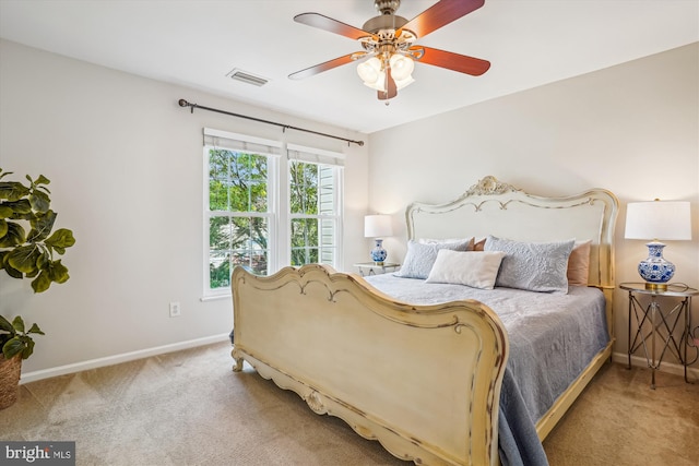 7484 Gadsby Sq, Alexandria, VA 22315 - bedroom featuring carpet flooring, baseboards, and a ceiling fan