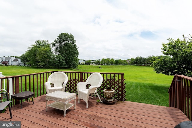 32 Hunters Way W, Newtown, PA 18940 - wooden terrace featuring a yard