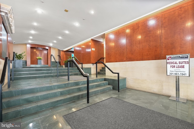 2311 M St NW Unit Ph-1007, Washington, DC 20037 - stairs with marble finish floors