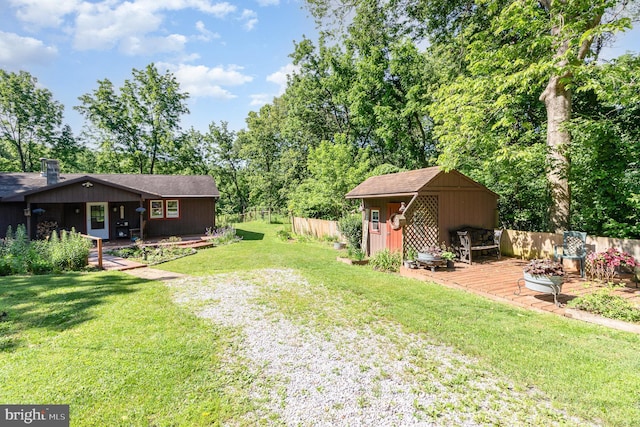 1214 Minnich Rd, Mechanicsburg, PA 17055 - view of yard featuring an outbuilding and view of scattered trees