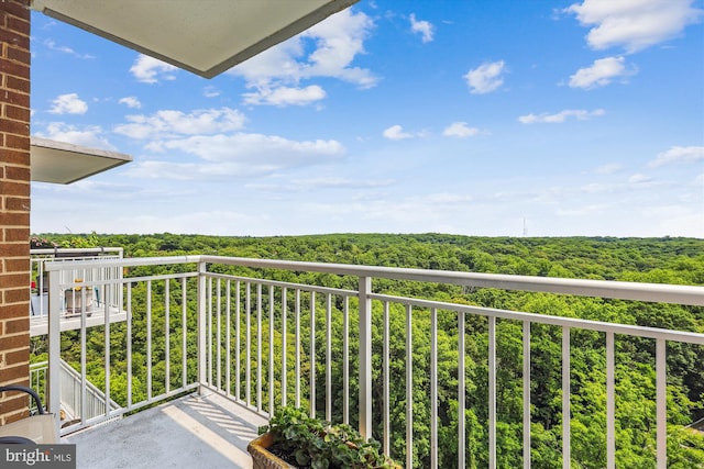 3001 Veazey Ter NW Unit 1632, Washington, DC 20008 - balcony featuring a forest view