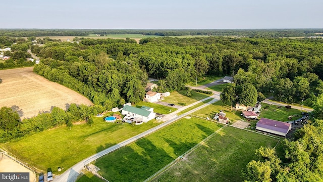 6085 Mud Mill Rd, Camden Wyoming, DE 19934 - aerial view of property and surrounding area with a heavily wooded area