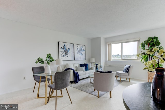 1225 Martha Custis Dr Unit 904, Alexandria, VA 22302 - living room with light colored carpet and a textured ceiling