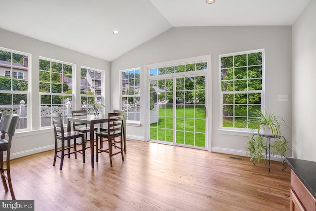 18525 Rushbrooke Dr, Olney, MD 20832 - sunroom with vaulted ceiling and healthy amount of natural light
