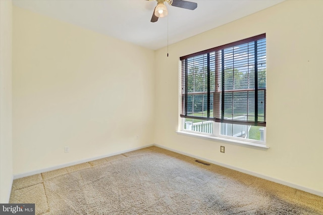 1215 Oakwood Ln, York, PA 17403 - carpeted empty room with plenty of natural light, baseboards, and a ceiling fan