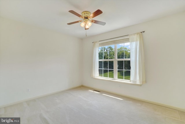 1215 Oakwood Ln, York, PA 17403 - empty room featuring carpet floors, baseboards, and ceiling fan