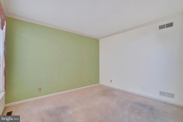 1215 Oakwood Ln, York, PA 17403 - empty room featuring crown molding, baseboards, and light carpet