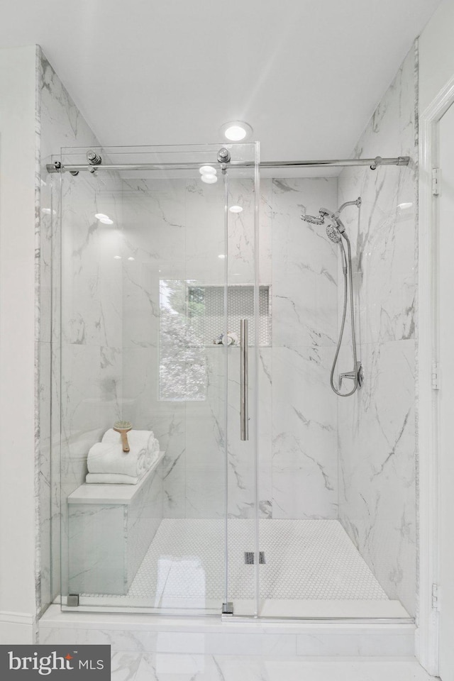 3233 Ellicott St NW, Washington, DC 20008 - full bathroom with a marble finish shower