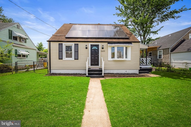 5600 Patrick Henry, Baltimore, MD 21225 - view of front facade with roof mounted solar panels