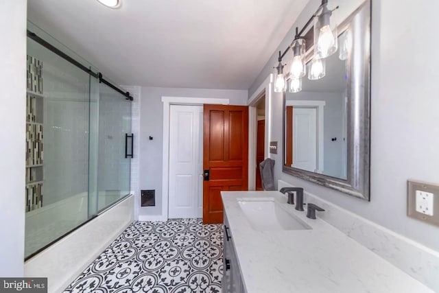 218 New Jersey Ave, Collingswood, NJ 08108 - full bath featuring vanity and enclosed tub / shower combo