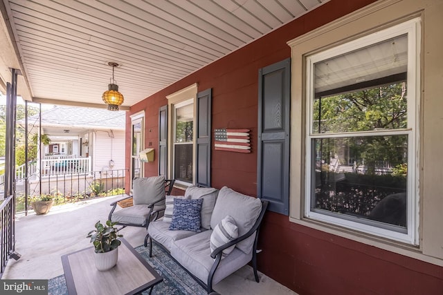 218 New Jersey Ave, Collingswood, NJ 08108 - covered porch featuring an outdoor living space