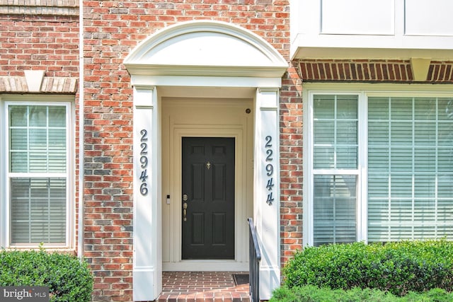 22946 Spicebush Dr Unit 1382, Clarksburg, MD 20871 - doorway to property featuring brick siding