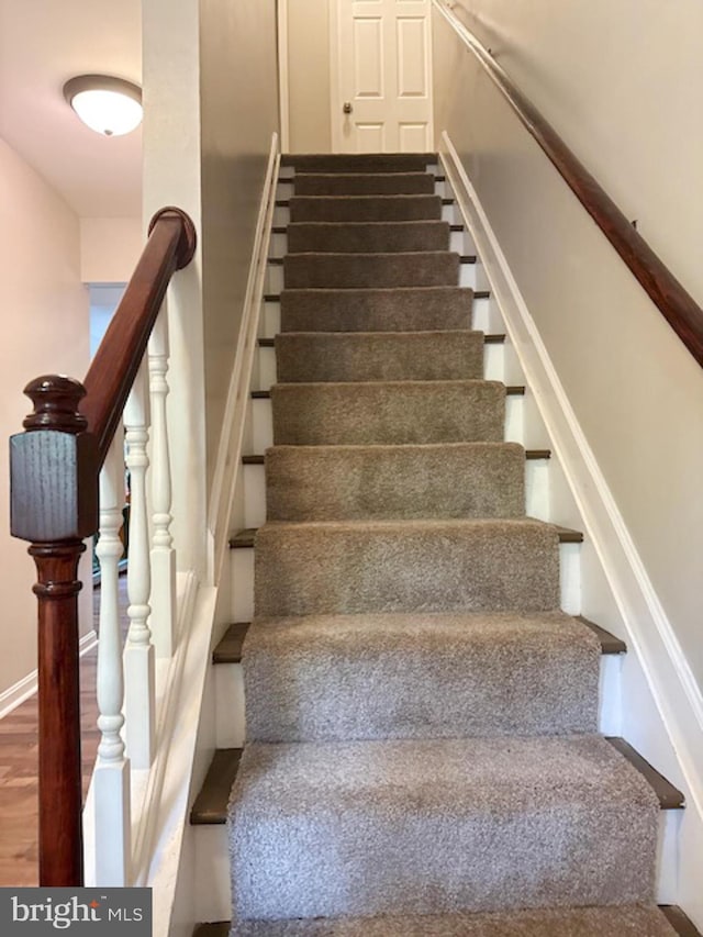 39410 Thomas Dr, Mechanicsville, MD 20659 - stairs with wood finished floors