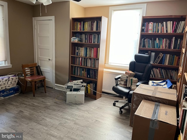 6001 N Mascher St, Philadelphia, PA 19120 - office with wood finished floors, healthy amount of natural light, and a ceiling fan