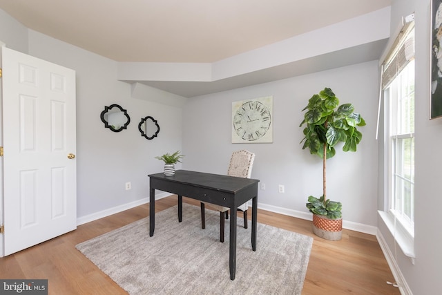 20976 Kittanning Ln, Ashburn, VA 20147 - office area with wood finished floors and baseboards