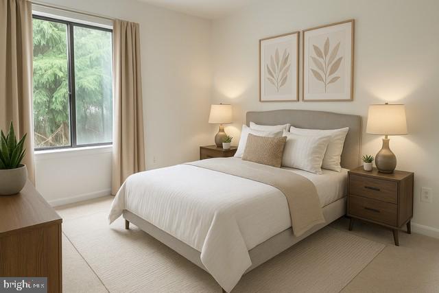 10627 Muirfield Dr, Potomac, MD 20854 - bedroom with light colored carpet and baseboards