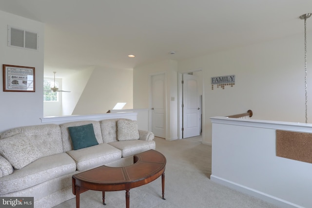 126 Windermere Dr, Palmyra, PA 17078 - living area with light carpet, recessed lighting, and baseboards