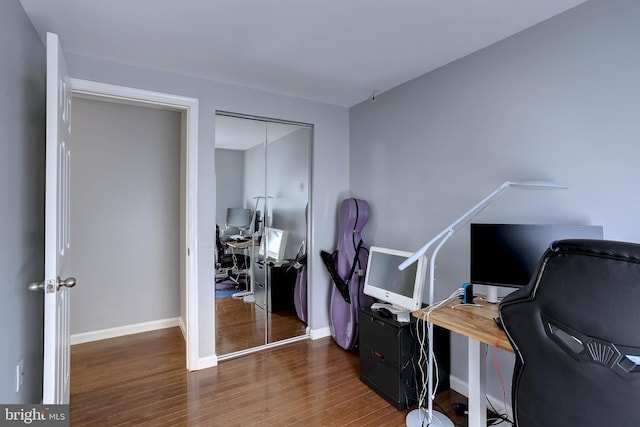 3574 Brickwall Ln, Pasadena, MD 21122 - office space with wood finished floors and baseboards