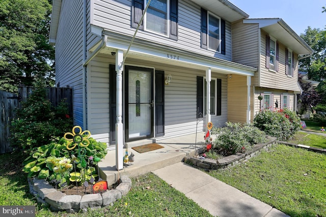 3574 Brickwall Ln, Pasadena, MD 21122 - view of front of house with covered porch