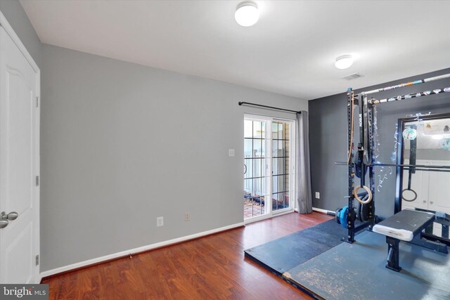 4140 Strawbridge Ct, Dover, PA 17315 - workout area with wood finished floors, healthy amount of natural light, and baseboards