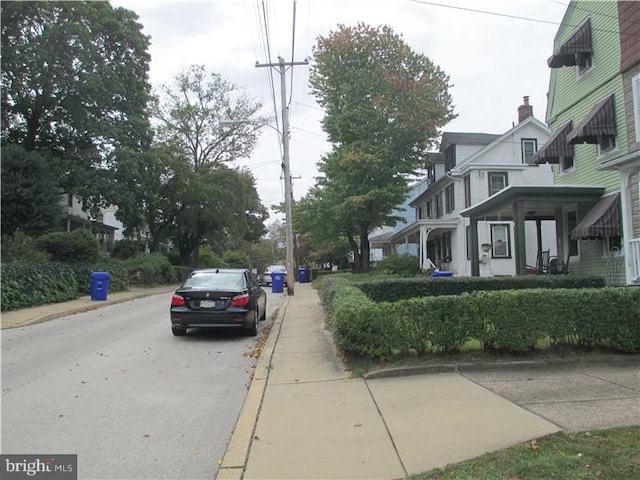 7728 Union Ave, Elkins Park, PA 19027 - view of asphalt road with sidewalks and curbs