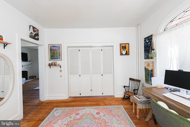 510 E Main St, Birdsboro, PA 19508 - office area featuring wood finished floors and baseboards